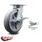 Service Caster 8 Inch Kingpinless Thermoplastic Rubber Wheel Caster with Brake and Swivel Lock SCC-KP30S820-TPRRF-SLB-BSL - alternate 2